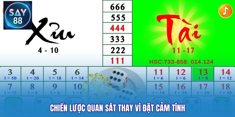 Chiến lược quan sát thay vì đặt cảm tính