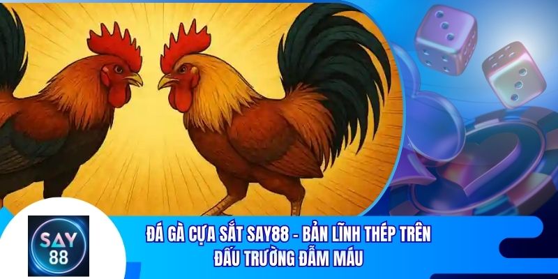 Đá Gà Cựa Sắt Say88 - Bản Lĩnh Thép Trên Đấu Trường Đẫm Máu