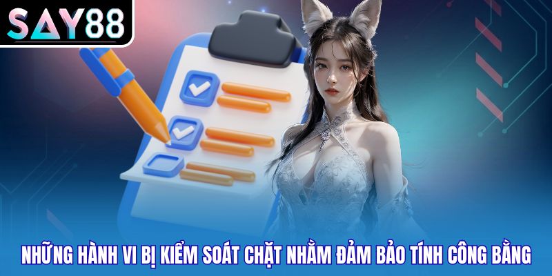 Những hành vi bị kiểm soát chặt nhằm đảm bảo tính công bằng