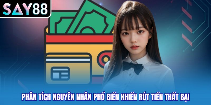 Phân tích nguyên nhân phổ biến khiến rút tiền thất bại